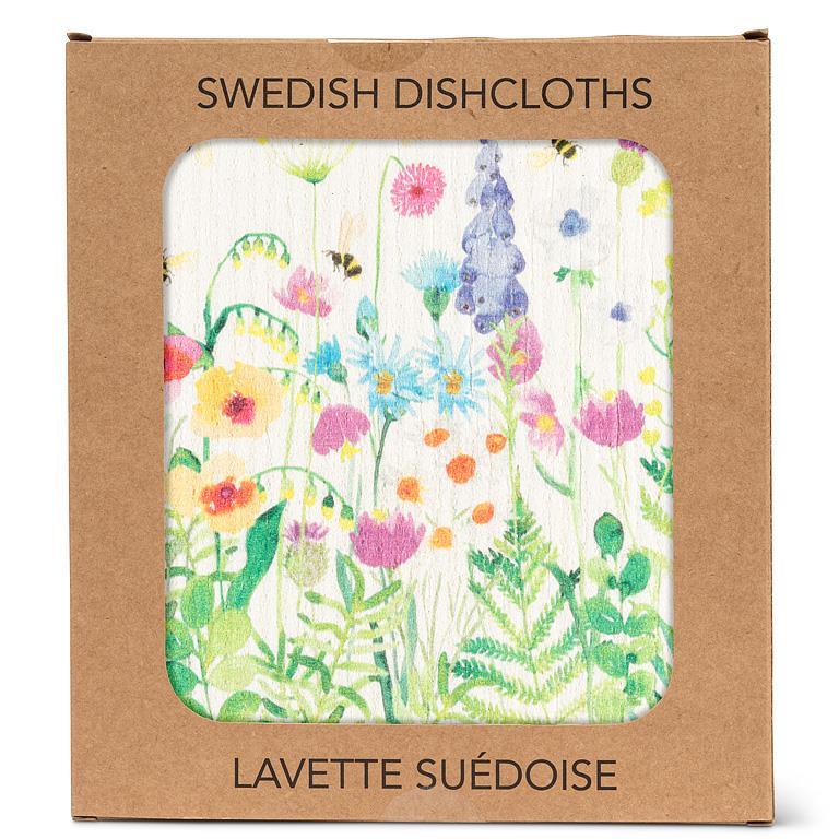 Bee Garden Dishcloth 6.75x7.5"L - Image 2