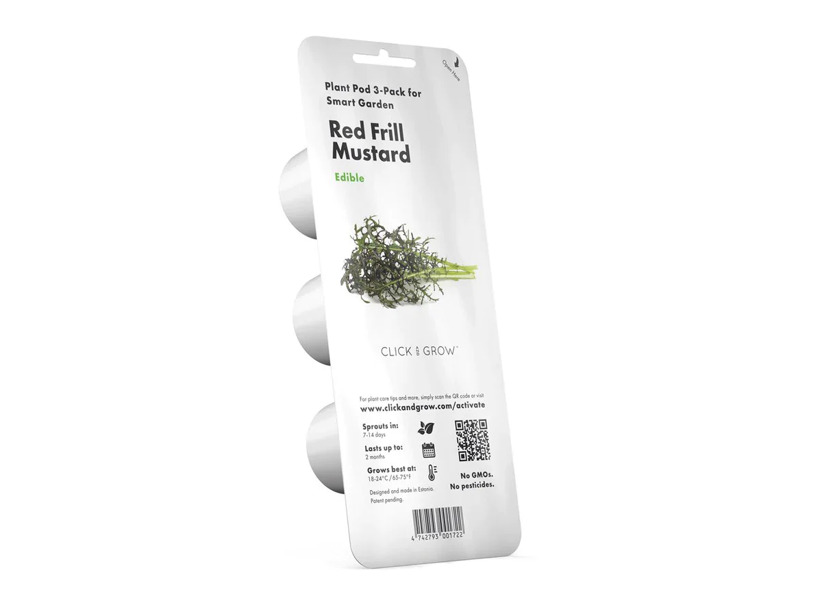 Click & Grow Refill 3-Pack - Red Frill Mustard