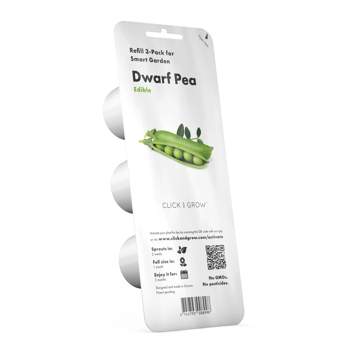 Click & Grow Refill 3-Pack - Dwarf Pea