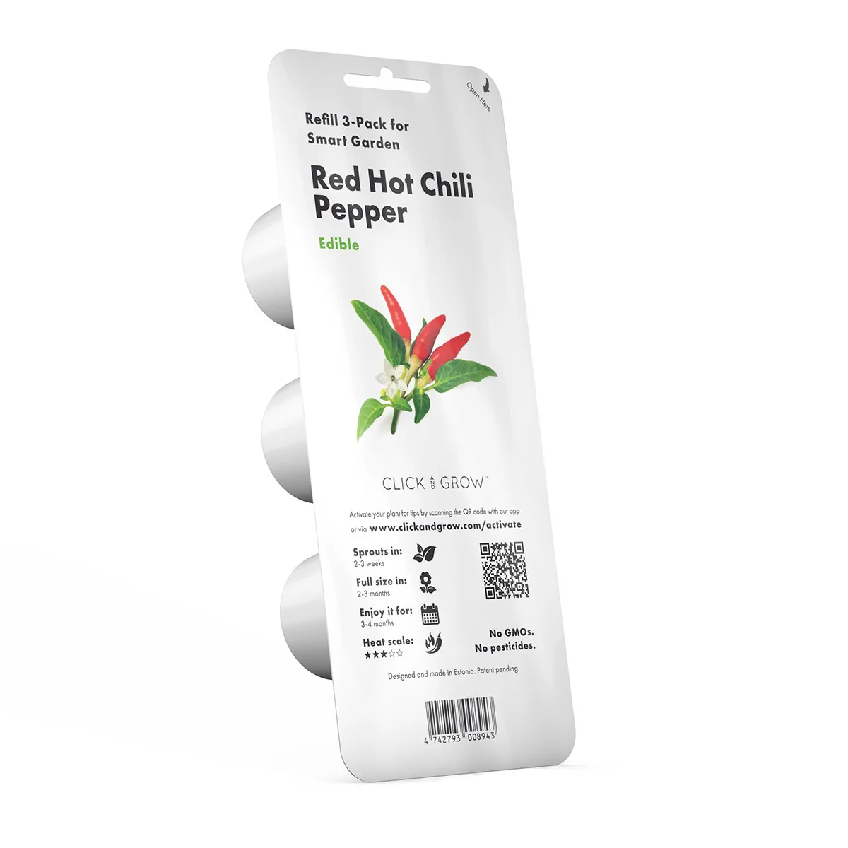 Click & Grow Refill 3-Pack - Red Hot Chilli Pepper