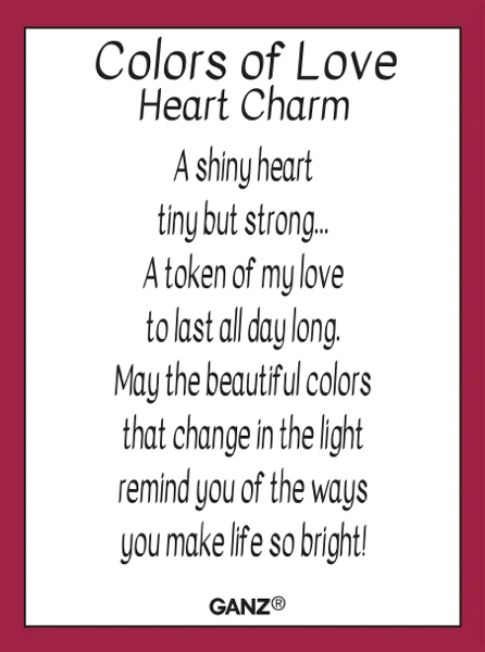 Colors of Love Heart Charms - Image 2