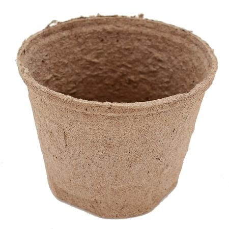 Fibre pot 3" wide round Jiffy