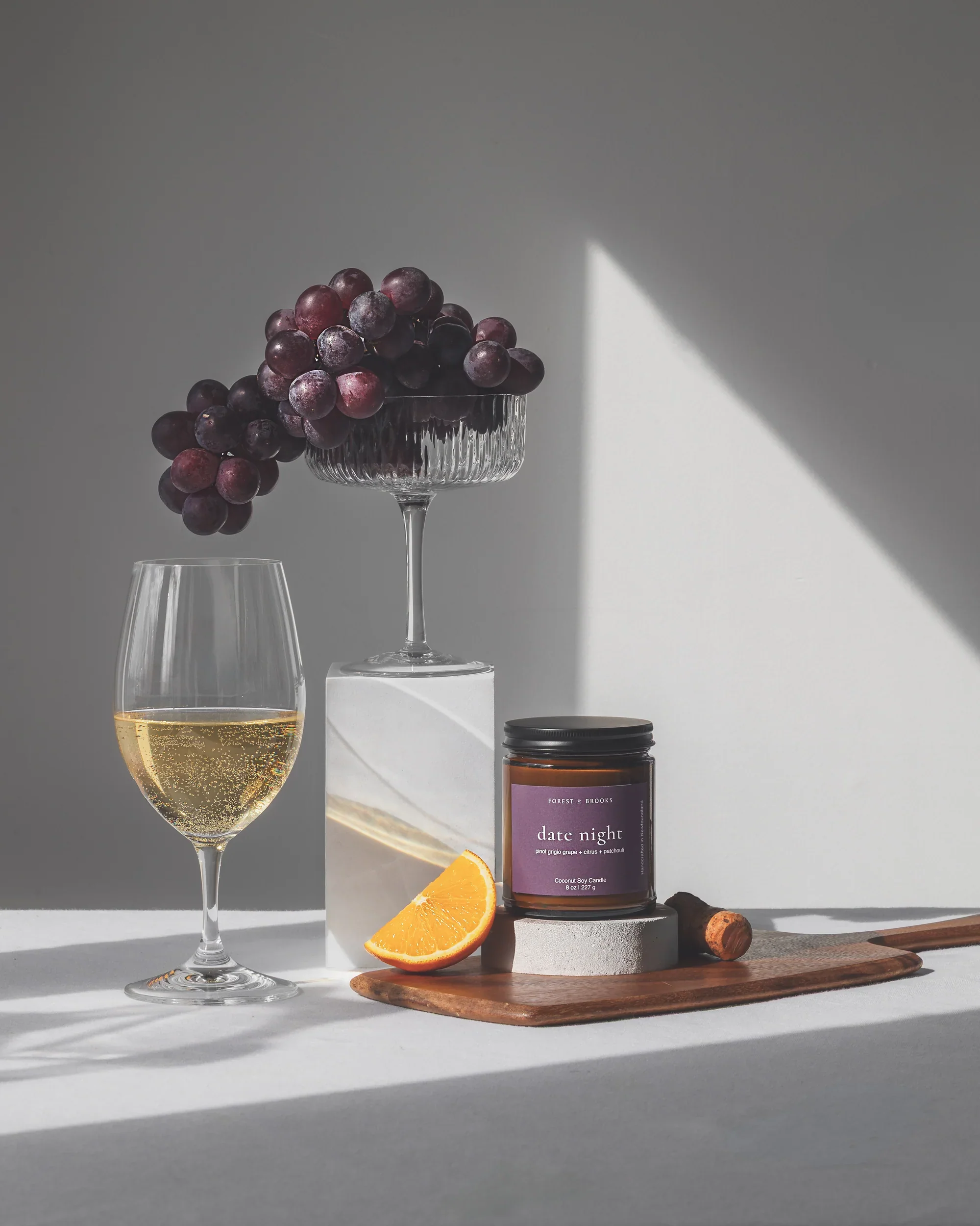 Forest & Brooks wooden wick candle - Date Night