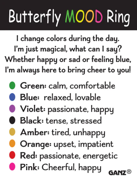 Good Luck Charm - Butterfly Mood Ring - Image 3