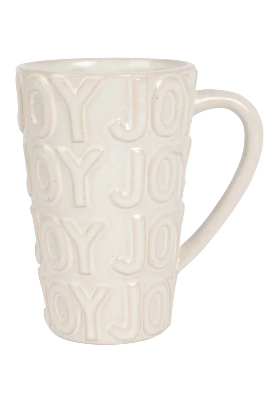 Joy Textured Tall Mug White