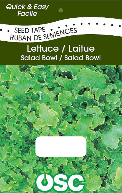 Lettuce Salad Bowl - Organic Seed Tape
