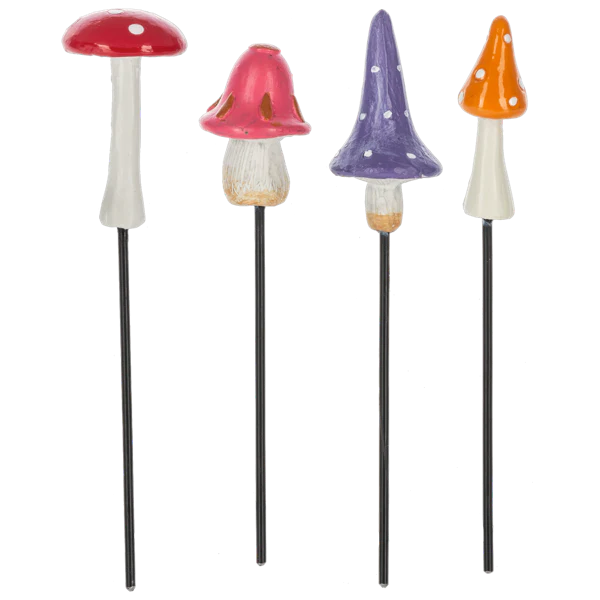 Mushroom Plant Picks Assorted