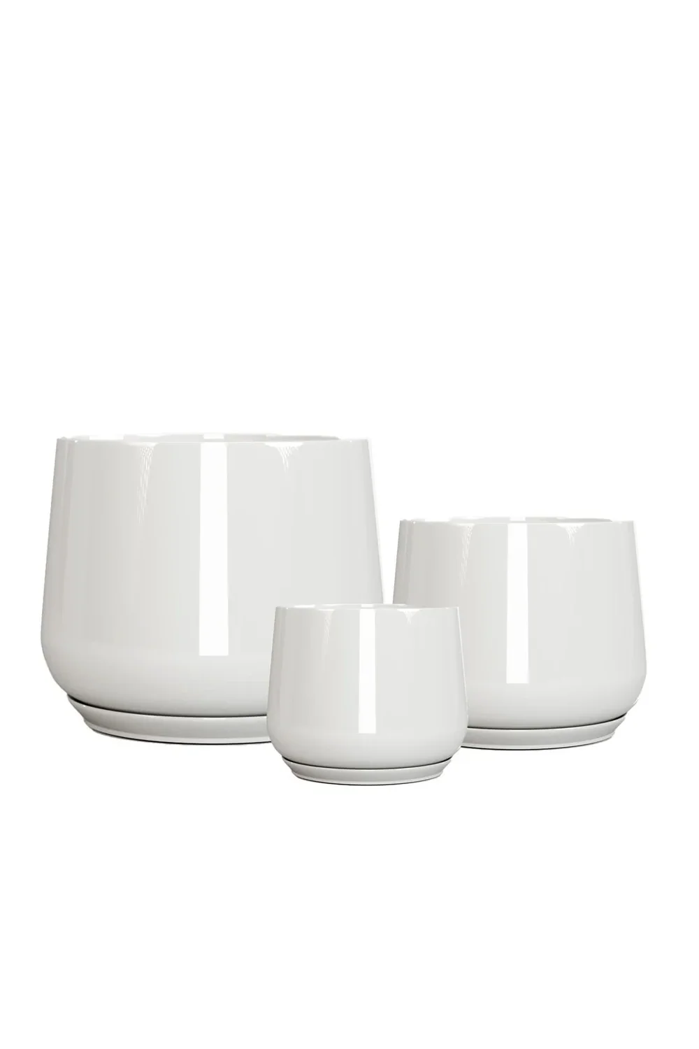 Nadia pot round large white