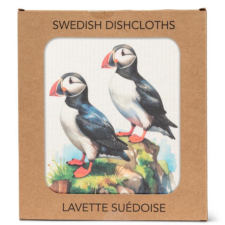 Puffins Single Swedish Dishcloth 6.75x7.5"L - Image 2