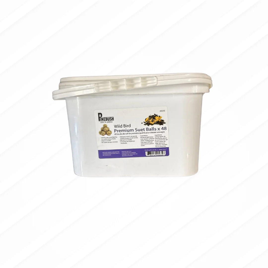 Pinebush - Premium Suet Balls "Wild Bird" tub of 48