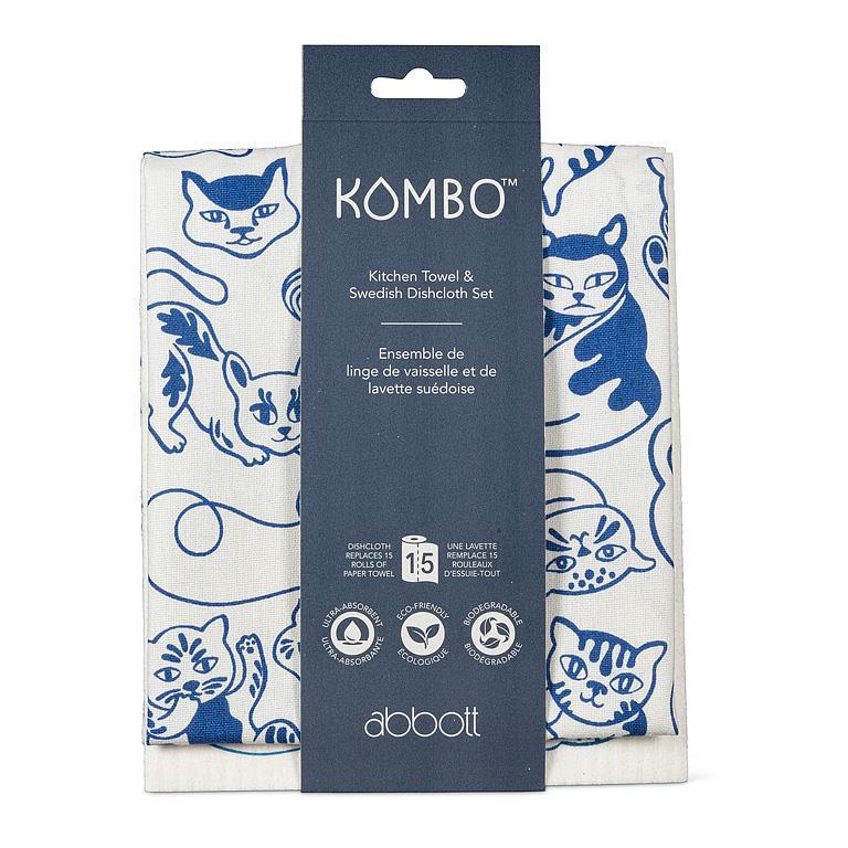 Playful Cats Dishcloth & Kitchen Towel Set - Image 2
