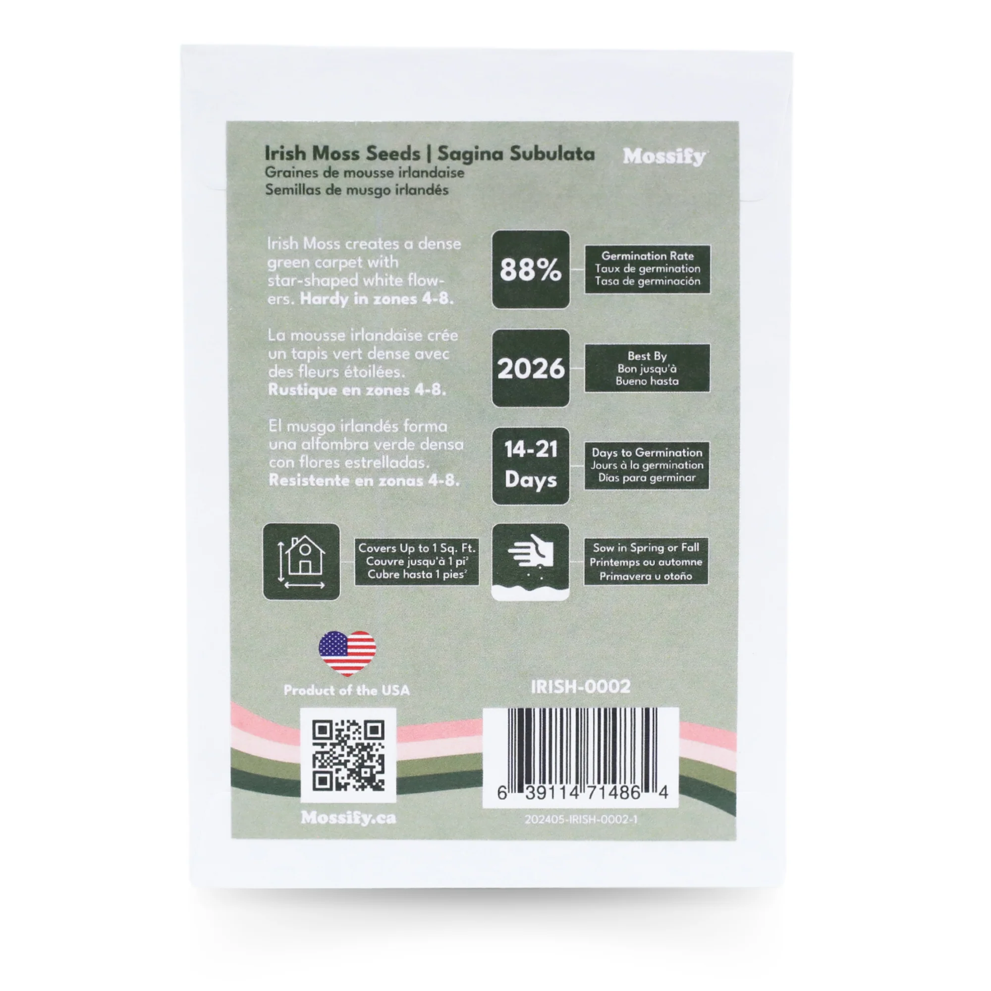 Premium Fast Growing Irish Moss Seed - Sagina Subulata Seeds - Image 4