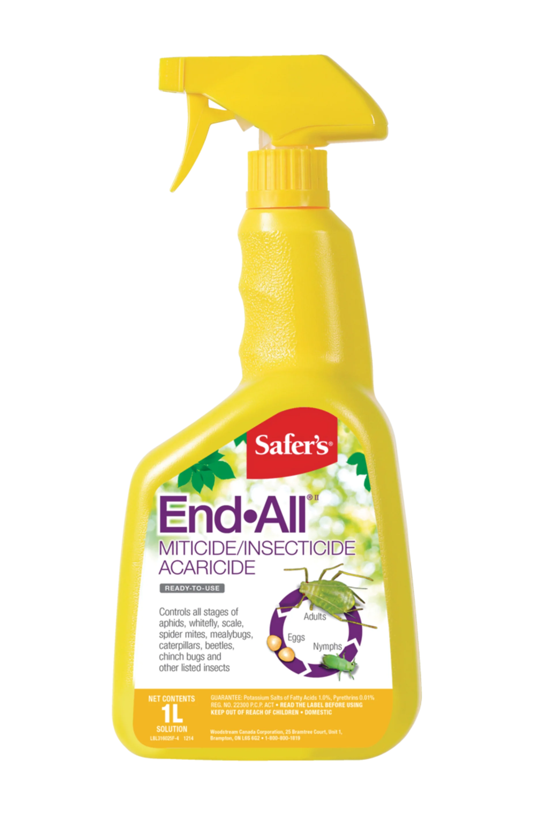Safer's End ALL Ready-To-Use Miticide/Insecticide/Acaricide Concentrate, 1L