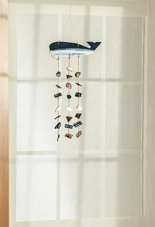 Small Shell Chime with Whale 12"H - Image 2