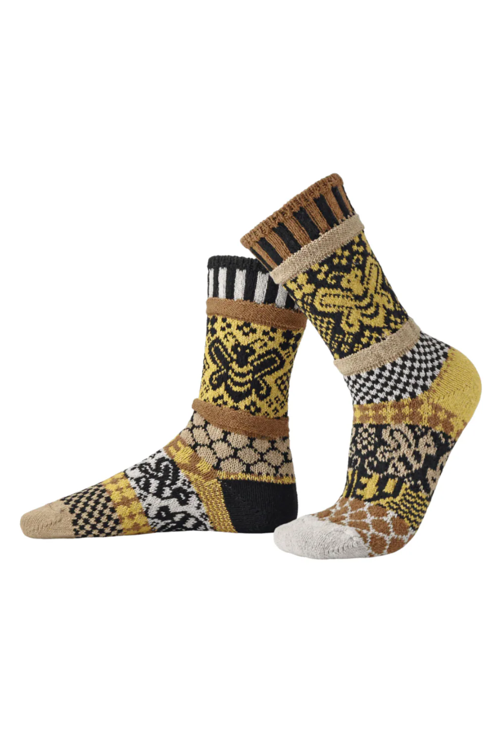 Solmate | Crew Socks - Honey Bee