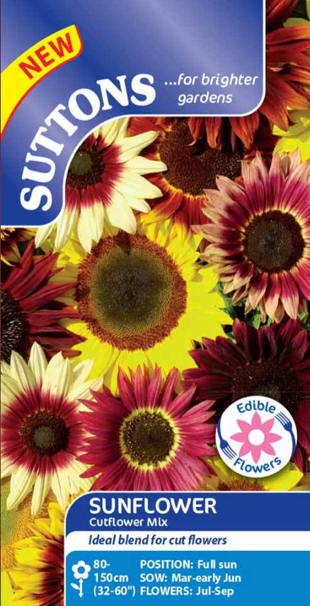 Suttons Seeds - Sunflower 'Cut Flower Mix'