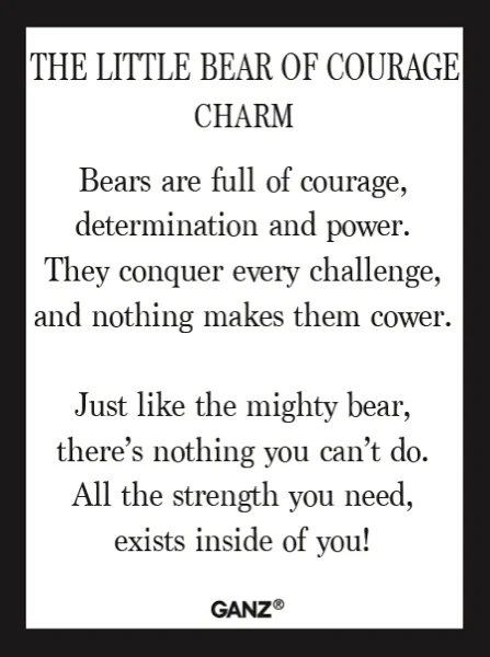 The Little Bear of Courage Charms in a Basket - Image 2